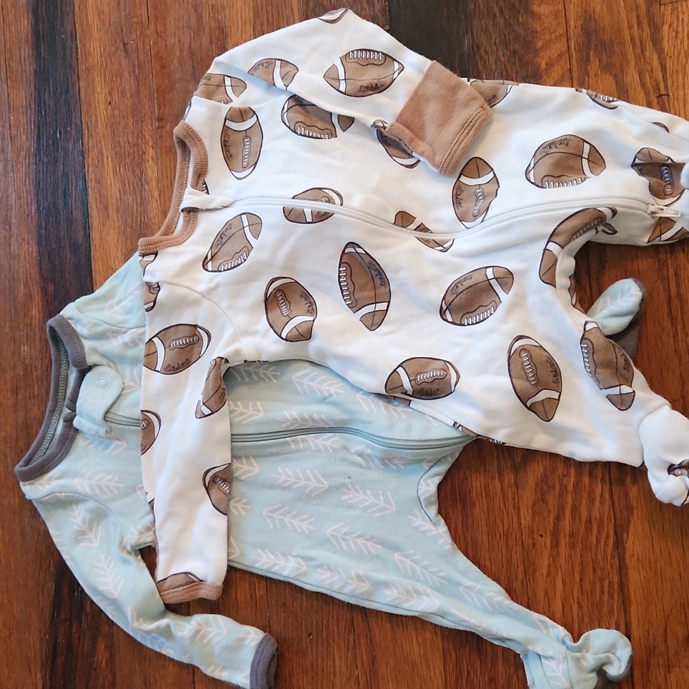 Newborn Zip Up Jammies